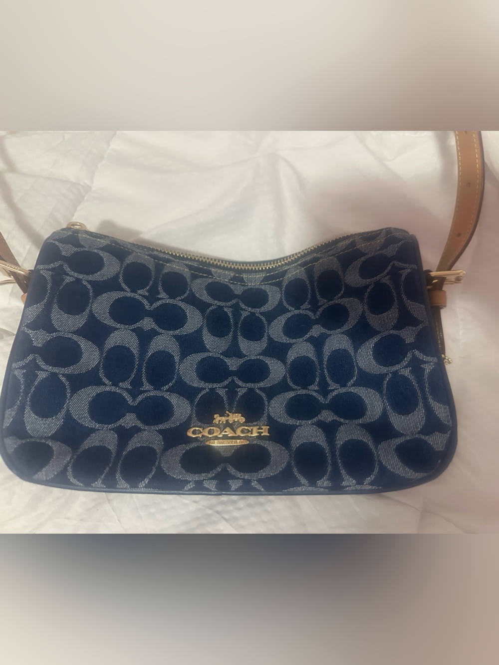 Coach Kailey Shoulder Bag - Signature Denim - Picture 2 of 6